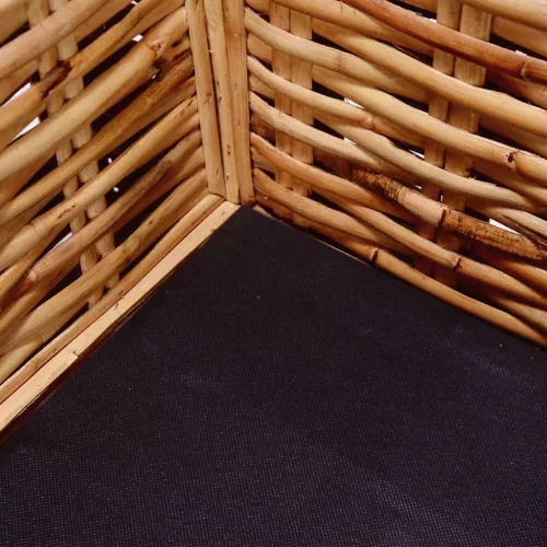  2-személyes természetes rattan kerti kanapé