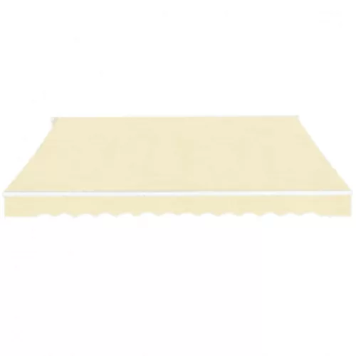  krémfehér kézi működtetésű összecsukható napellenző 600 cm