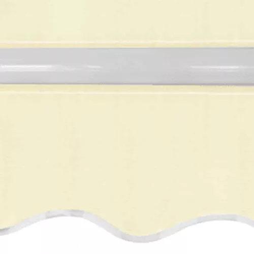  krémfehér kézi működtetésű összecsukható napellenző 600 cm