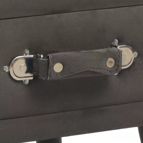  2 db szürke bársony éjjeliszekrény 40 x 35 x 40 cm