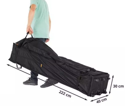 TP 4x6m összecsukható 800N alumínium pavilon, 4 db oldalfallal - fehér