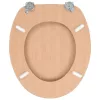  2 db bambuszmintás MDF WC-ülőke