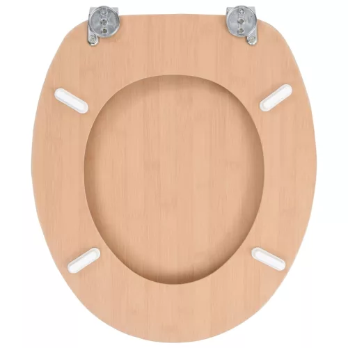  2 db bambuszmintás MDF WC-ülőke