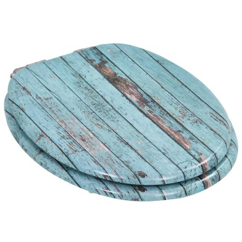  2 db régi famintás MDF WC-ülőke lassan csukódó fedéllel