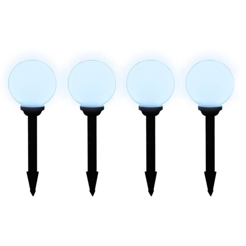  8 db kültéri gyalogjáró LED-lámpa cölöppel 15 cm