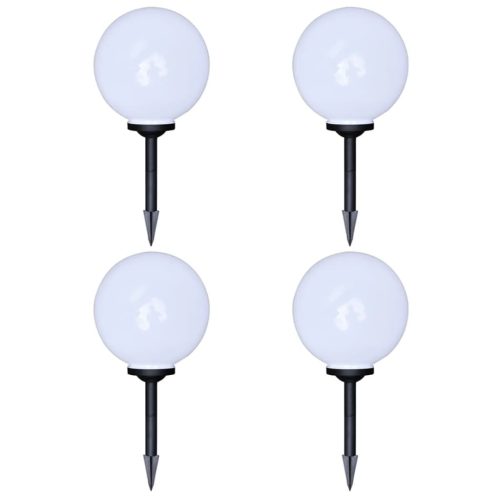  4 db kültéri gyalogjáró LED-lámpa cölöppel 30 cm