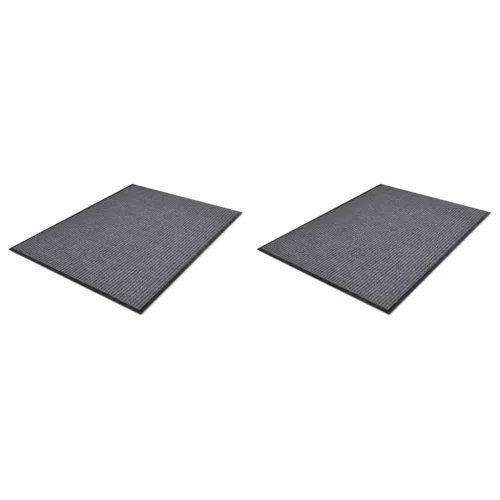  2 db szürke PVC lábtörlő 90 x 60 cm