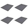  4 db szürke PVC lábtörlő 90 x 60 cm 