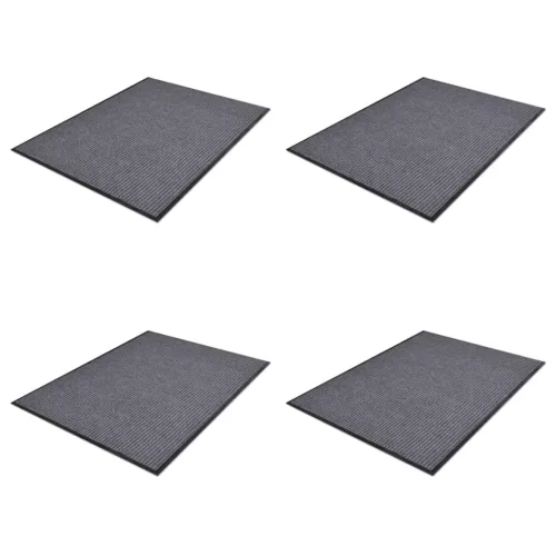  4 db szürke PVC lábtörlő 90 x 60 cm 