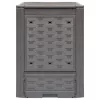  2 db barna műanyag rattan kerti komposztáló 60x60x83 cm 600 L