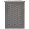  3 db barna műanyag rattan kerti komposztáló 60x60x83 cm 900 L