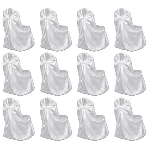  12 db fehér esküvői/bankett székszoknya
