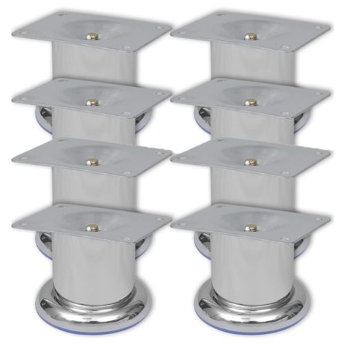  8 db kerek króm kanapéláb 60 mm