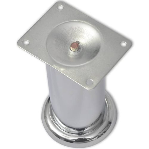  8 darab kerek króm kanapéláb 120 mm 