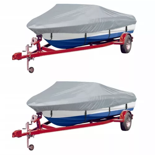  2 db szürke hajótakaró ponyva 427-488 x 173 cm 