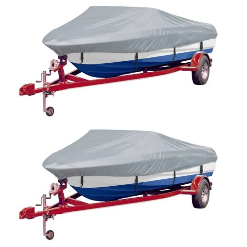  2 db szürke hajótakaró ponyva 488-564 x 239 cm