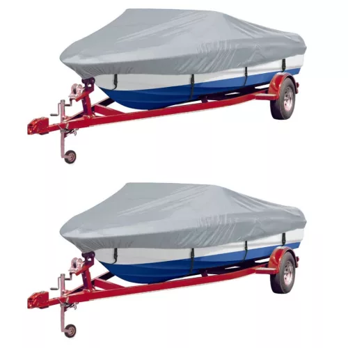  2 db szürke hajótakaró ponyva 610-671 x 254 cm