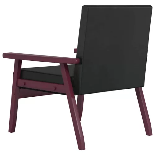  3 részes fekete műbőr ülőgarnitúra