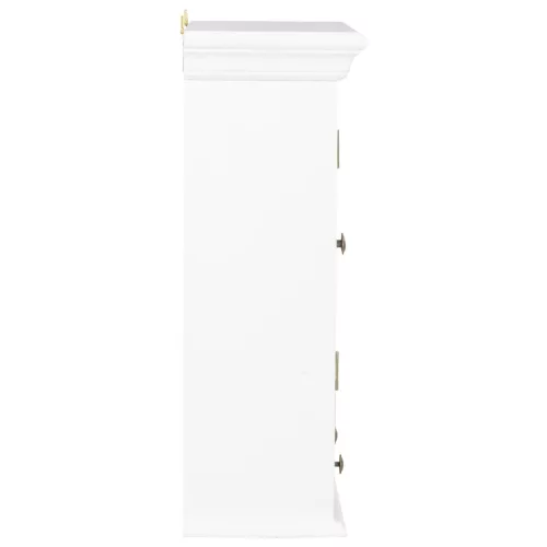  fehér szerelt fa fali szekrény 49 x 22 x 59 cm