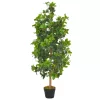 zöld, cserepes műbabérfa 120 cm