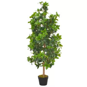  zöld, cserepes műbabérfa 120 cm