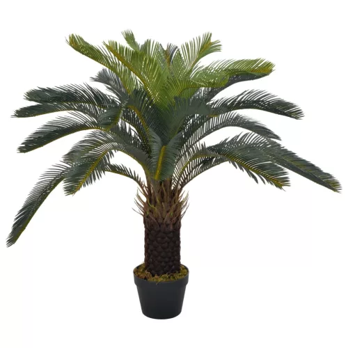  zöld, cserepes mű cycas-pálma 90 cm