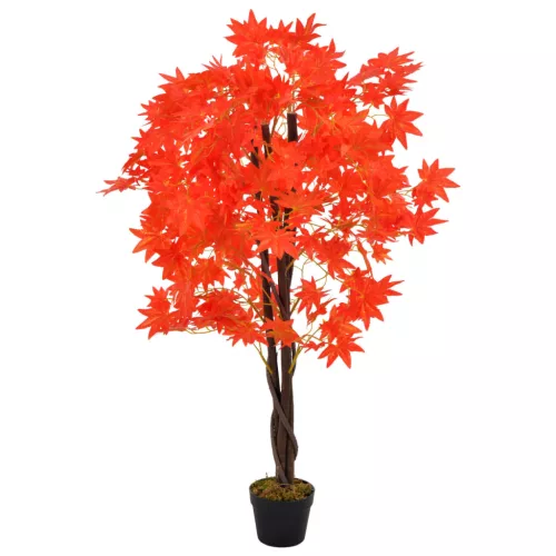  piros, cserepes műjuharfa 120 cm