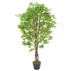  zöld, cserepes műjuharfa 120 cm
