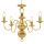  aranyszínű csillár 5 db E14 izzófoglalattal