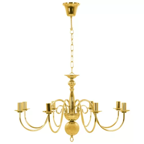  aranyszínű csillár 8 db E14 izzóval