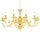  aranyszínű csillár 8 db E14 izzóval