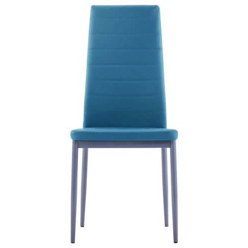  7 darabos kék étkezőszett