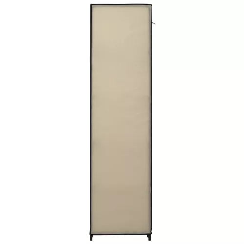  krémszínű összecsukható szövet ruhásszekrény 110 x 45 x 175 cm