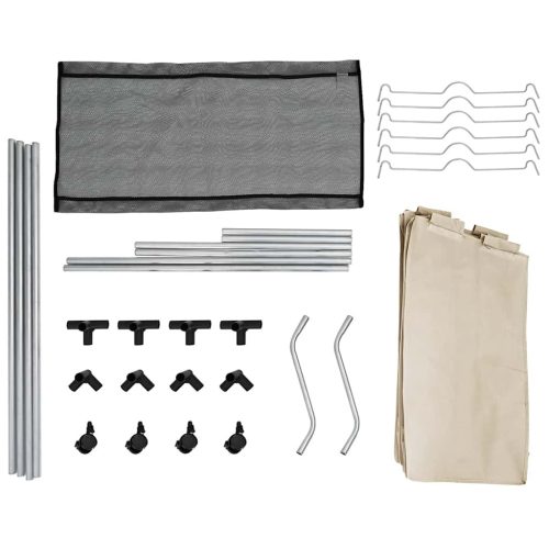  krémszínű acél szennyesszortírozó 3 zsákkal