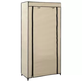    krémszínű szövet cipőszekrény borítóval 58 x 28 x 106 cm