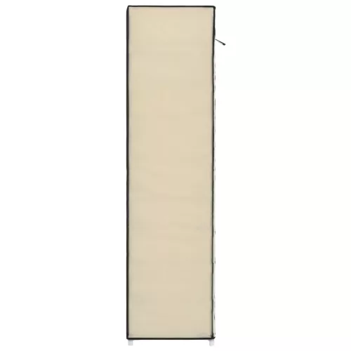  krémszínű szövet cipőszekrény borítóval 115 x 28 x 110 cm