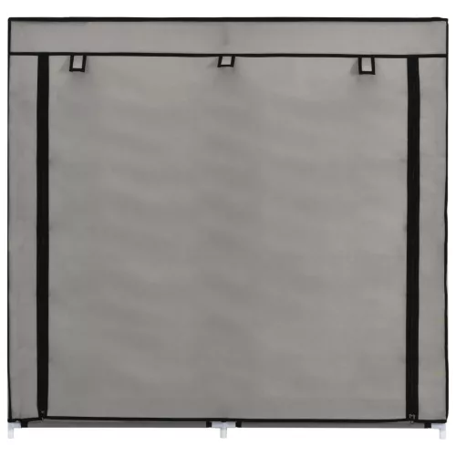  szürke szövet cipőszekrény borítóval 115 x 28 x 110 cm