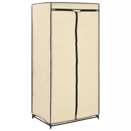  krémszínű ruhásszekrény 75 x 50 x 160 cm