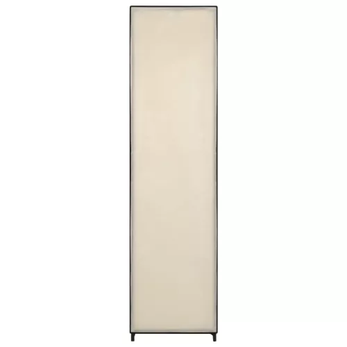  krémszínű ruhásszekrény 4 tárolórekesszel 175 x 45 x 170 cm