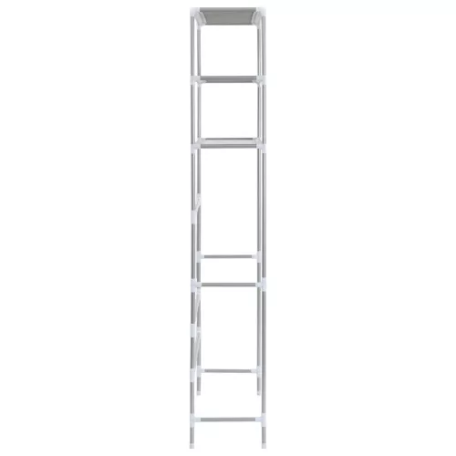  3-szintes ezüstszínű alumínium tárolóállvány 69 x 28 x 169 cm