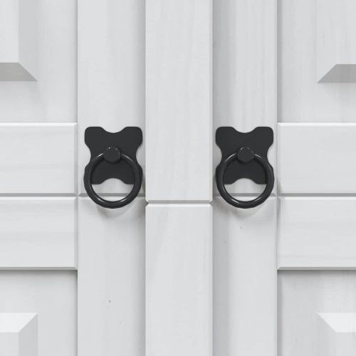  2 ajtós fehér Corona-stílusú mexikói fenyő ruhásszekrény