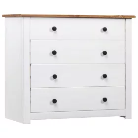  fehér Panama fenyőfa kisszekrény 80 x 40 x 73 cm