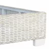  szürke természetes rattan ágykeret 140 x 200 cm