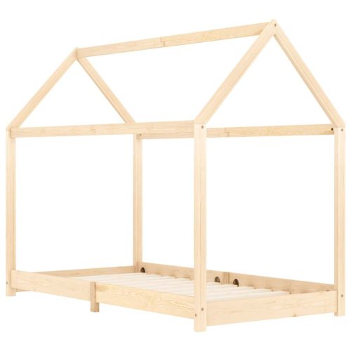  tömör fenyőfa gyerekágy-keret 90 x 200 cm