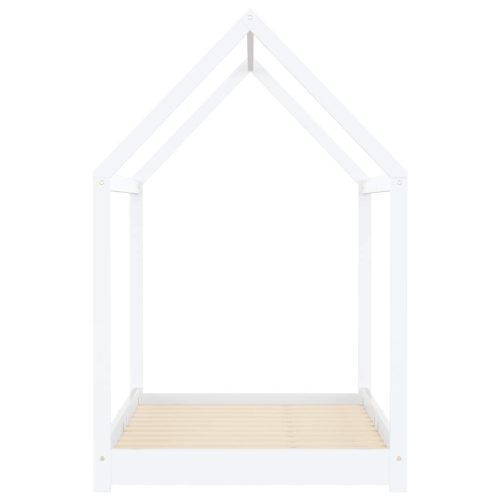  fehér tömör fenyőfa gyerekágy-keret 90 x 200 cm