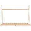  tömör fenyőfa gyerekágy-keret 80 x 160 cm