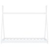  fehér tömör fenyőfa gyerekágy-keret 70 x 140 cm