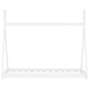  fehér tömör fenyőfa gyerekágy-keret 90 x 200 cm