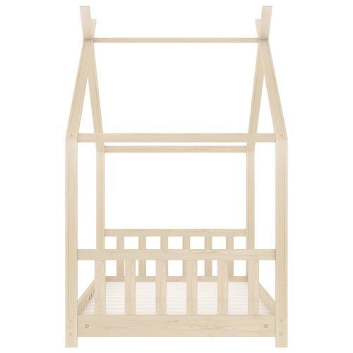  tömör fenyőfa gyerekágy-keret 70 x 140 cm