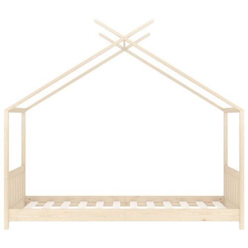  tömör fenyőfa gyerekágykeret 80 x 160 cm